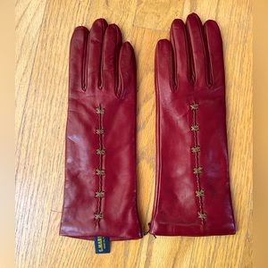 New!!!Leather gloves,size 7. Italy.